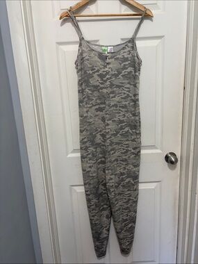 Honeydew Intimates Grey Camo Sleeveless Jumpsuit
